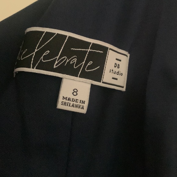 David’s Bridal Navy Bridesmaid Dress - Picture 4 of 5